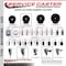 Service Caster 3.5'' Hard Rubber Wheel Swivel Bolt Hole Caster with Posi Lock Brake SCC-BH20S3514-HRS-PLB - alternate 3